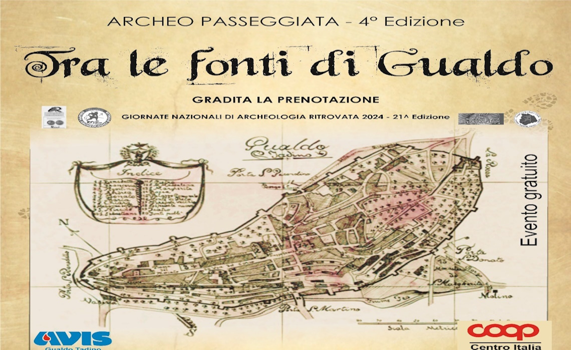 playbill archeo passeggiata 2024 - Gualdo tadino